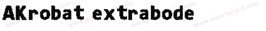AKrobat extrabode字体转换